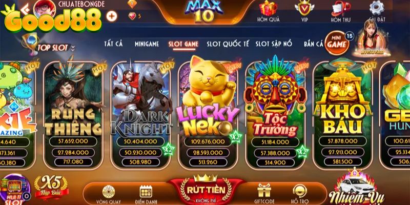 Danh sách game nổ hũ uy tín được yêu thích nhất